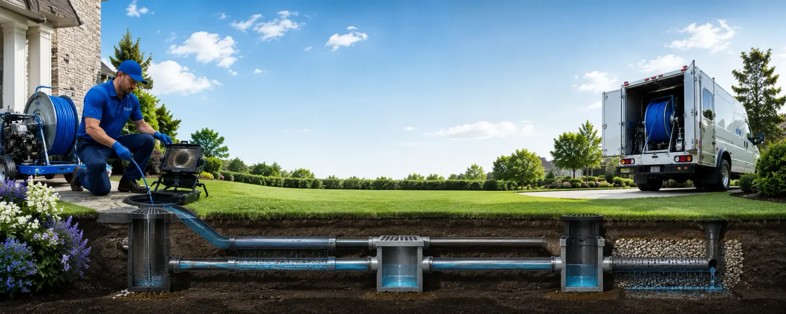 Outdoor drain cleaning information for Aldrich, MN